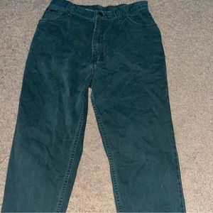 Dark green corduroy jeans